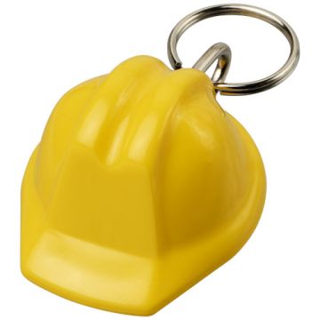 Kolt brelok do kluczy z materiałów z recyklingu w kształcie kasku-Żółty – Gift Design