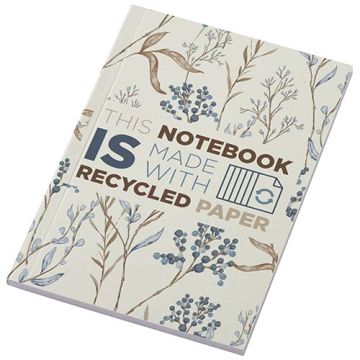 Notatnik A6 Novella Austen Colours z miękką okładką z materiału z recyklingu, 50 kartek-Kość słoniowa – Gift Design