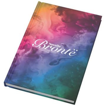 Notatnik A5 Novella Brontë w twardej oprawie matowej, 100 kartek-Biały – Gift Design