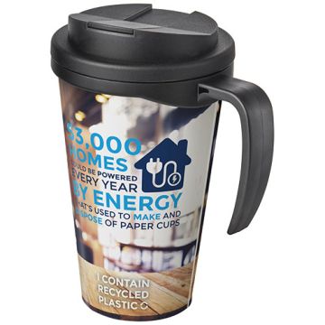 Kubek Brite-Americano® 350 ml z wieczkiem zapobiegającym rozchlapaniu-Czarny – Gift Design