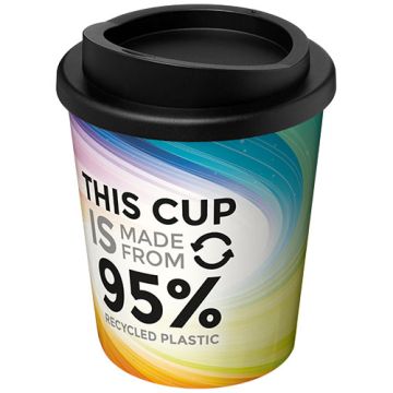 Brite-Americano® Espresso izolowany kubek z recyklingu o pojemności 250 ml-Biały – Gift Design