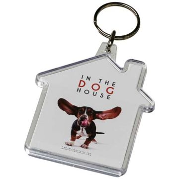 Brelok Combo w kształcie domu-Przezroczysty klarowny – Gift Design