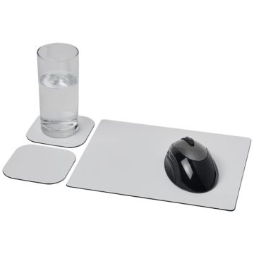 Podkładka pod mysz Brite-Mat® i zestaw podkładek pod naczynia combo 3-Czarny – Gift Design