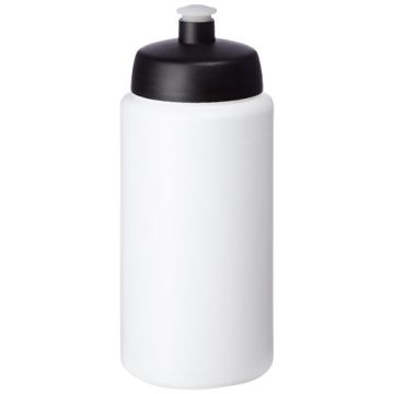 Bidon Baseline® Plus o pojemności 500 ml ze sportowym wieczkiem i uchwytem-Biały – Gift Design