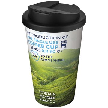 Kubek Brite-Americano® 350 ml z wieczkiem zapobiegającym rozchlapaniu-Biały – Gift Design