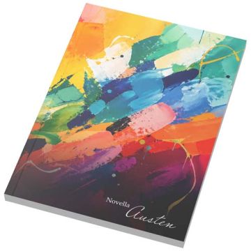 Novella Austen notatnik A5 z miękką okładką — 100 kartek-Biały – Gift Design