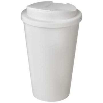 Kubek Americano® POP 350 ml termoizolowany, z pokrywką zabezpieczającą przed rozlaniem-Biały – Gift Design