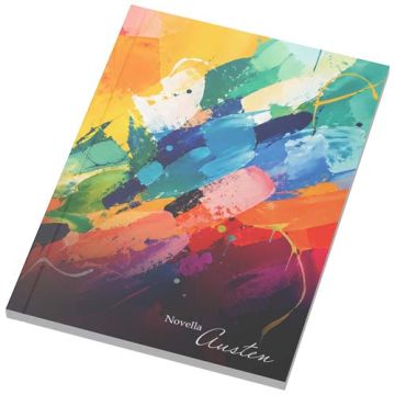 Notatnik A6 Novella Austen z miękką okładką, 50 kartek-Biały – Gift Design