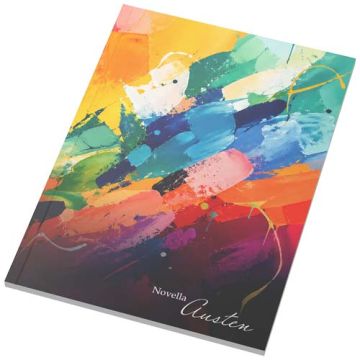 Notatnik Novella Austen w formacie A5 z miękką okładką – 50 kartek w linie-Biały – Gift Design