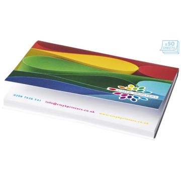 Karteczki samoprzylepne Sticky-Mate® A7 100x75mm w miękkiej okładce-Biały – Gift Design