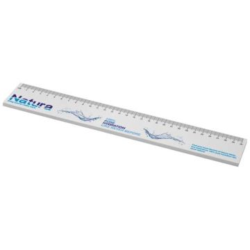 Sticky-Mate® recycled sticky notes with printed 30 cm ruler-Biały – Gift Design
