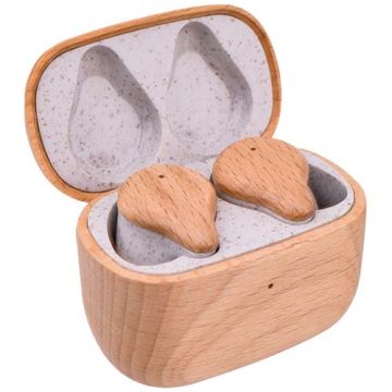 Prixton słuchawki douszne TWS163-Drewniany – Gift Design