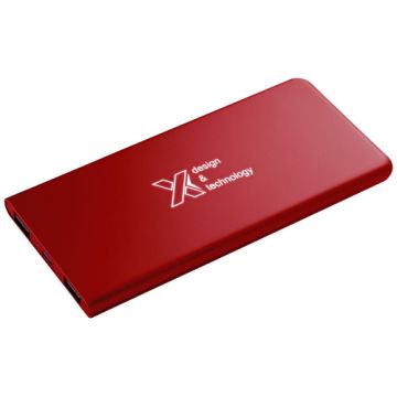 Powerbank z podświetlanym logo - SCX.design P15-Średnia czerwień – Gift Design