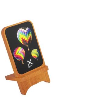 SCX.design W16 podświetlana bezprzewodowa podstawka ładująca z drewna 15 W -Drewniany – Gift Design
