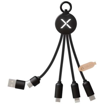 SCX.design C14 kabel do ładowania 5 w 1 o mocy 20 W-Czarny – Gift Design
