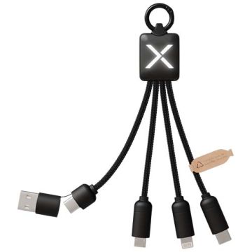 SCX.design C13 kabel do ładowania 5 w 1 o mocy 20 W-Czarny – Gift Design