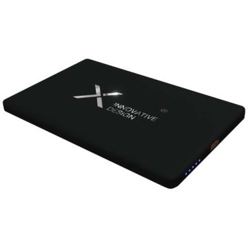 SCX.design P22 bardzo smukły magnetyczny powerbank o pojemności 5000 mAh-Czarny – Gift Design