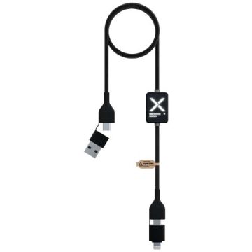 SCX.design C32 kabel do ładowania 60 W z przełącznikiem i podświetlanym logo-Czarny – Gift Design