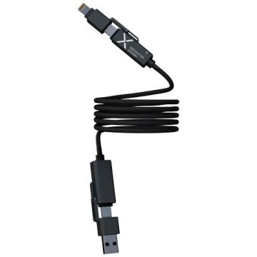 SCX.design C59 magnetyczny kabel do ładowania o mocy 100 W w izolacji z silikonu-Czarny – Gift Design