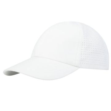 Mica 6 panelowa czapka GRS z recyklingu o młodzieżowym kroju 110 g-m²-Biały – Gift Design