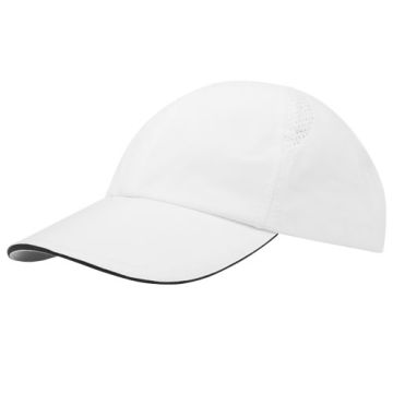 Morion dwukolorowa 6 panelowa czapka GRS z recyklingu o młodzieżowym kroju 110 g-m²-Biały – Gift Design
