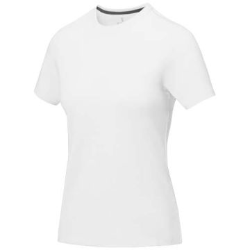 Damski t-shirt Nanaimo z krótkim rękawem-Biały – Gift Design
