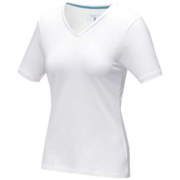 Damski T-shirt organiczny Kawartha z krótkim rękawem-Biały – Gift Design