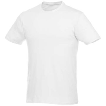 Męski T-shirt z krótkim rękawem Heros 150 g-m²-Biały – Gift Design