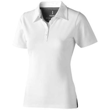 Damskie polo Markham z krótkim rękawem ze stretchu 200 g-m²-Biały – Gift Design