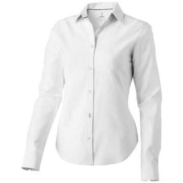 Damska koszula Vaillant z tkaniny Oxford z długim rękawem 142 g-m²-Biały – Gift Design