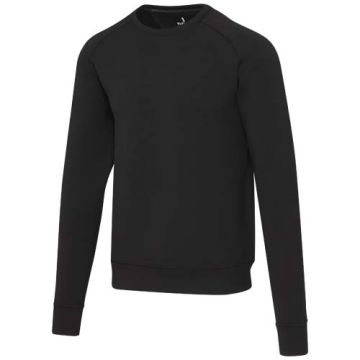 Yukon bluza sportowa typu unisex z dzianiny interlock z okrągłym dekoltem 350 g-m²-Czarny – Gift Design
