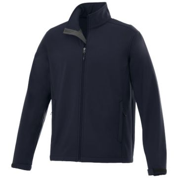 Męska kurtka typu softshell Maxson-Granatowy – Gift Design