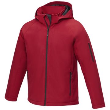 Notus męska ocieplana kurtka softshell-Czerwony – Gift Design