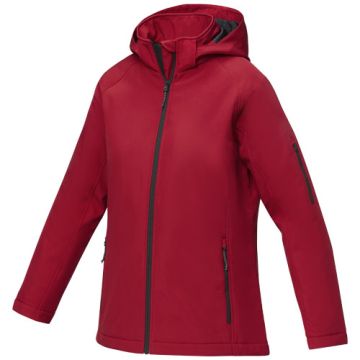 Notus damska ocieplana kurtka softshell-Czerwony – Gift Design