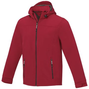 Męska kurtka softshell Langley-Czerwony – Gift Design