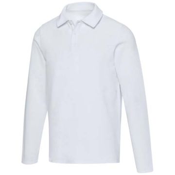 Apollo koszulka polo z długim rękawem, uniseks 245 g-m²-Biały – Gift Design