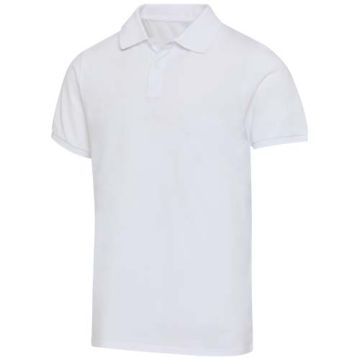 Beryl naturalna koszulka polo z recyklingu z krótkim rękawem, unisex, o gramaturze 220 g-m²-Biały – Gift Design