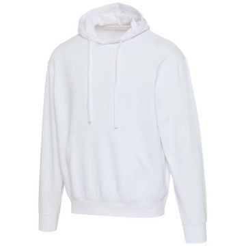 Boris 280 g-m2 bluza z kapturem unisex z bawełny organicznej z certyfikatem OCS w stylu oversize-Biały – Gift Design