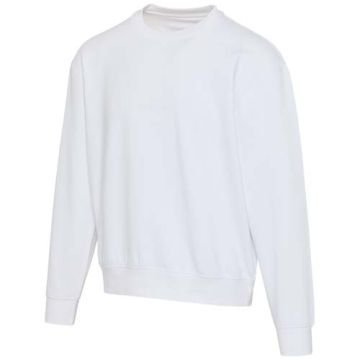 Boris 280 g-m2 sweter unisex z organicznego materiału z certyfikatem OCS o luźnym kroju i z okrągłym dekoltem-Biały – Gift Design