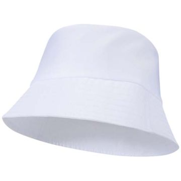 Solaris kapelusz przeciwsłoneczny z poliestru o gramaturze 130 g-m2-Biały – Gift Design