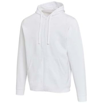Jasper bluza unisex z kapturem z materiału organicznego pochodzącego z recyklingu z certyfikatem OCS, o gramaturze 280 g-m²-Biały – Gift Design