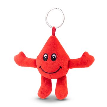 Pluszowa kropla krwi, brelok | Sangino – Gift Design