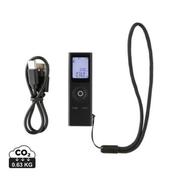 Dalmierz laserowy 30m Gear X, aluminium z recyklingu – Gift Design