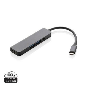 Hub USB 3.0 i USB typu C Terra, wejście HDMI 4K, RABS – Gift Design