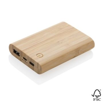 Bambusowy power bank 5000 mAh – Gift Design