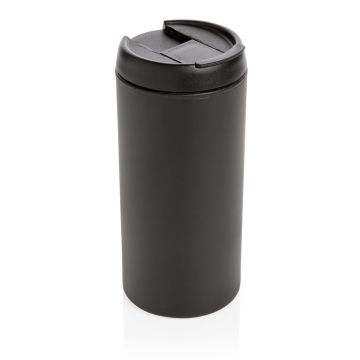 Kubek podróżny 300 ml Metro ze stali nierdzewnej z recyklingu – Gift Design