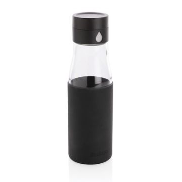 Szklana butelka 650 ml Ukiyo, monitorująca ilość wypitej wody – Gift Design
