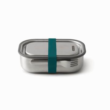 Duże pudełko śniadaniowe ze stali nierdzewnej 3 w 1 Black+Blum – Gift Design