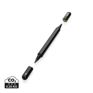 Długopis 2 w 1 Swiss Peak Storm, aluminium z recyklingu – Gift Design