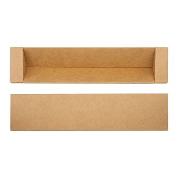 Kartonowe pudełko na długopis, beżowy – Gift Design